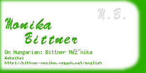 monika bittner business card